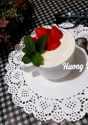 Hình của món Sữa chua phô mai.