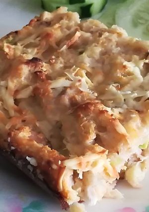 Una foto de Gratinado de pollo, queso y pan