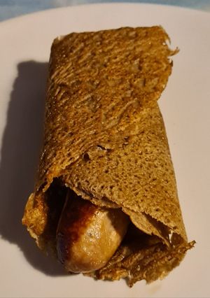 Une photo de Galette saucisse