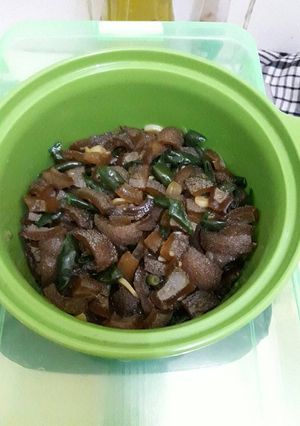 Foto resep Tumis kikil cabe hijau