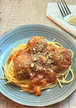 Foto resep Spaghetti meatballs (28)