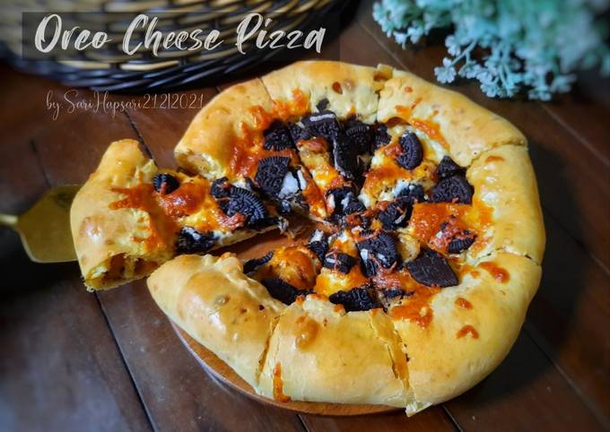 Resep Oreo cheese pizza
