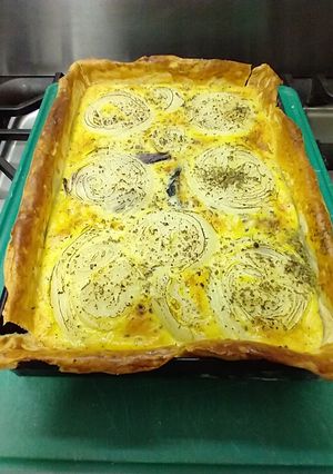 Una foto de Tarta de cebolla (lilaceas)