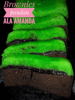 Foto resep Brownies Pandan ala Amanda