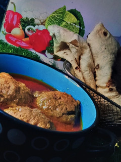 A picture of Bharwan koftay.