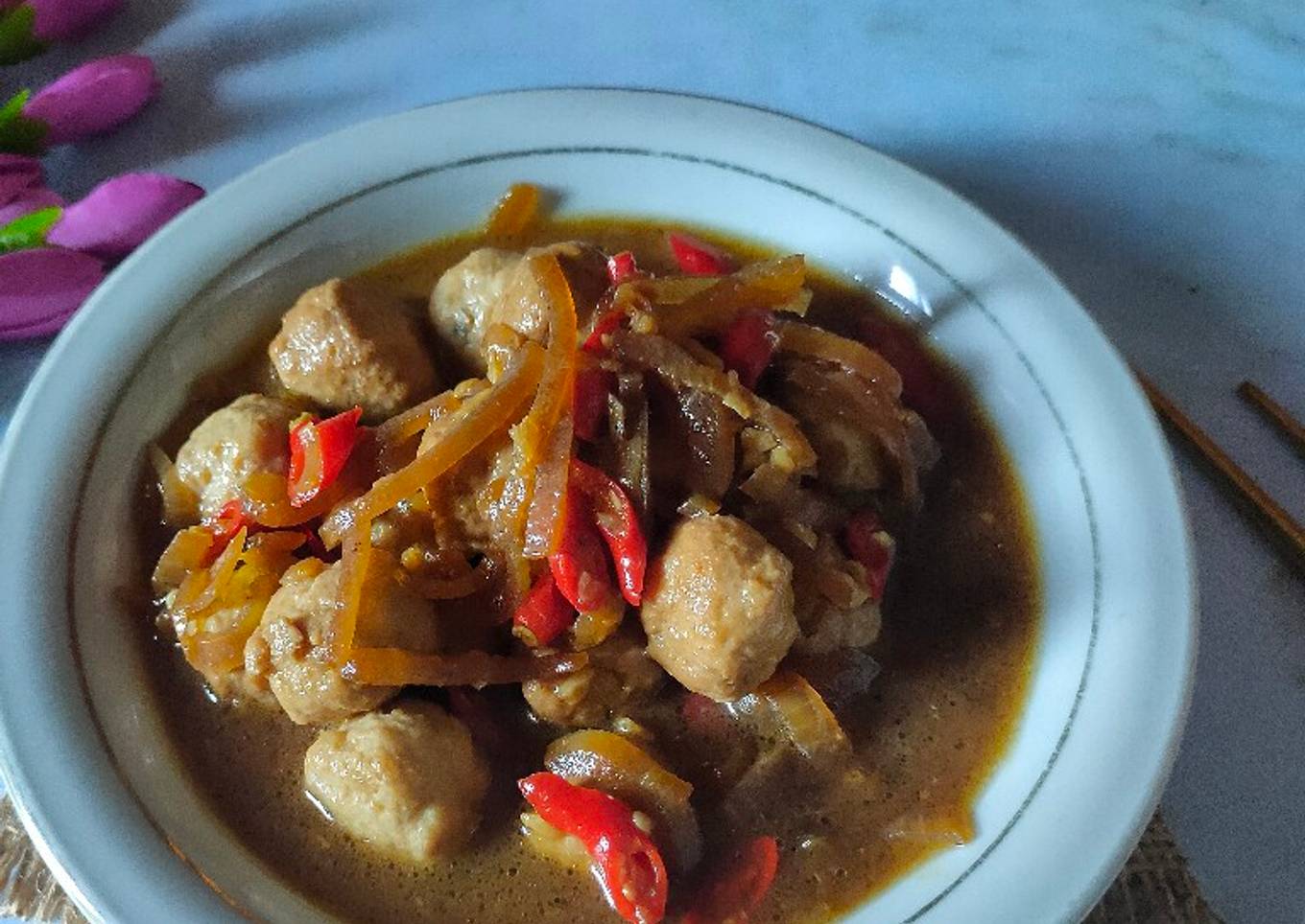 Bola Ikan Saus Tiram