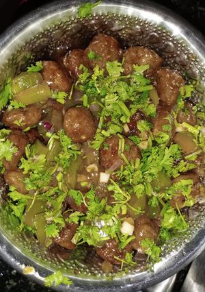 A picture of Chilli soya recipe.