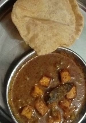 A picture of Paneer ka sabji.