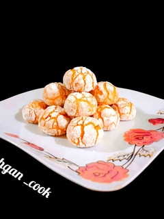 عکسی از دستور کوکی ترک دار پرتقالی 😋😍