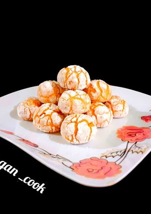 عکسی از دستور کوکی ترک دار پرتقالی 😋😍