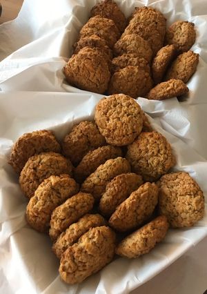 Reszelt almás zabkeksz recept fotója
