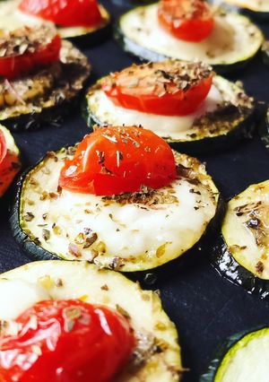 Une photo de ⭐⭐Mini pizza de courgettes