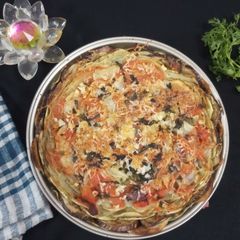 A picture of Briam Traditonal Greek roasted vegetables.