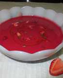 Gazpacho de remolacha cocida con fresas-veggie