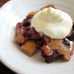A picture of Super Easy Cherry Cobbler.