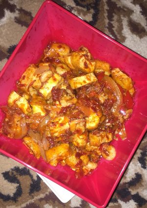 Foto resep Balado udang di balik tahu🍤