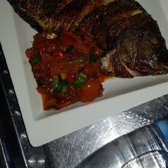 A picture of Grilled tilapia fish.