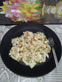 হোয়াইট সস পাস্তা (white sauce pasta recipe in Bengali) রেসিপির প্রধান ছবি