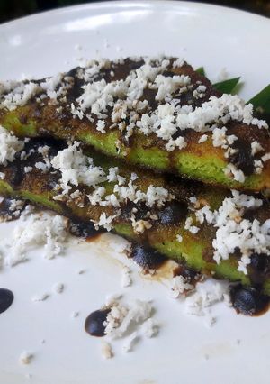 รูปของ เฟรนช์โทสต์กะทิ ใบเตย ไข่ขาว 💚 Pandan Eggwhite French Toast