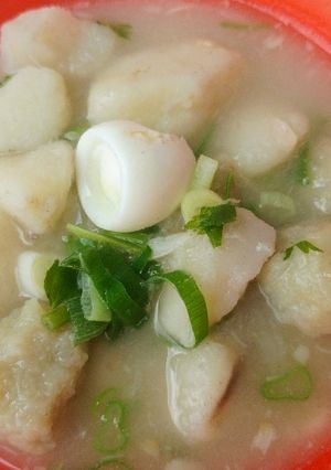 Foto resep Sop talas dengan bakso tuna dan telur puyuh