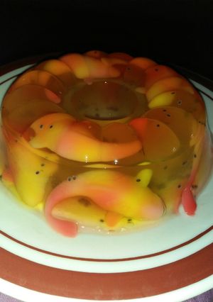 Foto resep Puding Kolam dan ikan Koi 😀😘 (menu ramadhan)