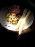 Asperges sur tapis vert