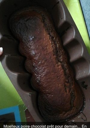 Une photo de Moelleux Poire Chocolat allégé
