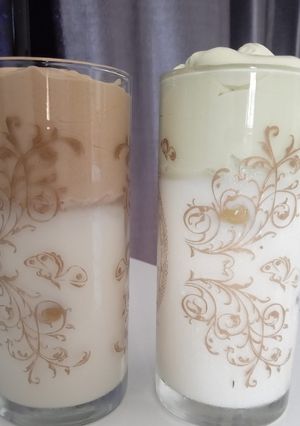 Foto resep Dalgona Coffe & Dalgona Matcha