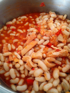 Una foto de Guiso de mondongo con porotos👌😋😋