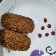 Raw banana cutlet A picture of Raw banana cutlet.