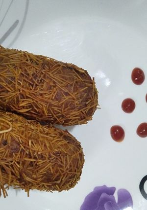A picture of Raw banana cutlet.