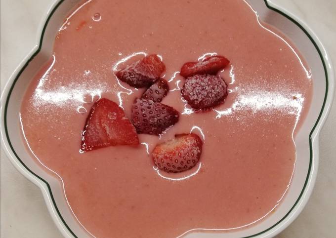 Guida passo passo a Preparare Qualsiasi notte della settimana BUDINO ALLE FRAGOLE 🍓🍓🍓🍓