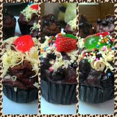 Cup cake cokelat no mixer no oven রেসিপির প্রধান ছবি