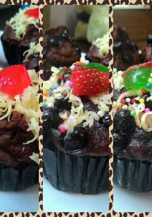 Foto resep Cup cake cokelat no mixer no oven