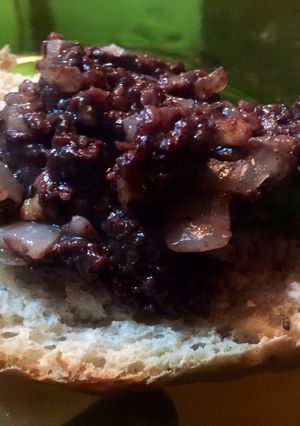 Una foto de Cremon de morcilla