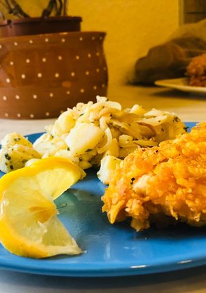 Citromos csirkemell corn flakes bundában 🌞ebéd 🌞 recept fotója