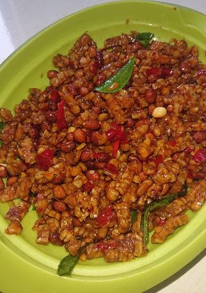 Foto resep Tempe Orek Kacang Pedas Manis Asam