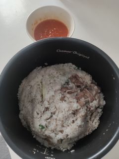 Foto resep Nasi Ayam Ricecooker + sambal hainan