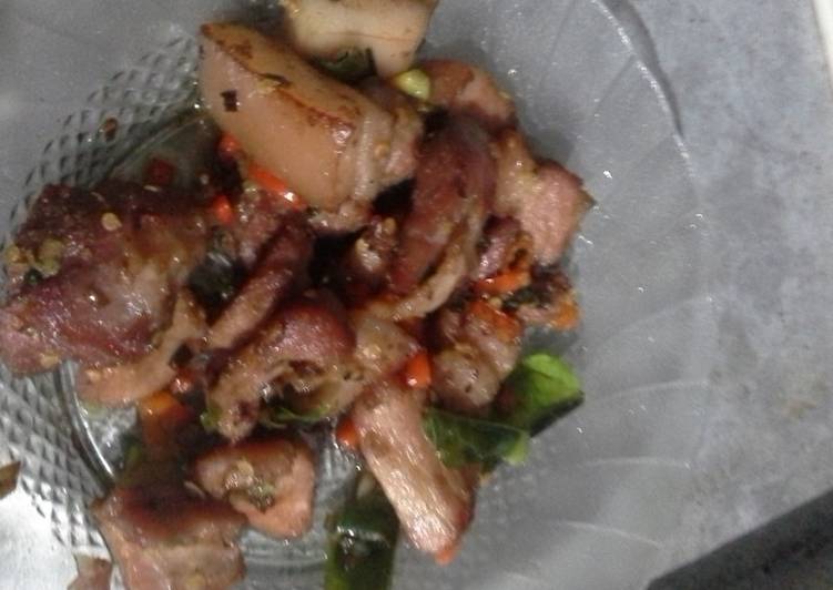 Resep Babi cabe garam yang Sempurna