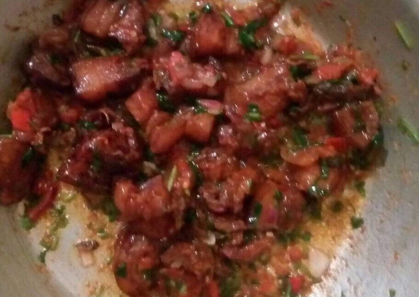 Wet-fried Pork