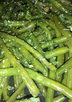 Une photo de Haricots verts en persillade