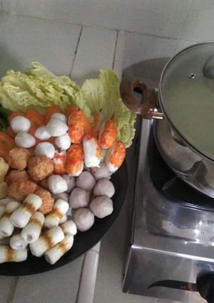 Foto resep Steamboat kuah kaldu ayam