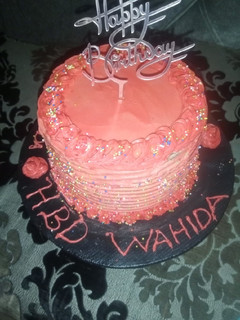 A picture of Birthday Cake (Red Velvet and Vanilla) Recipe.