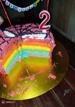 Foto resep Rainbow Cake Kukus