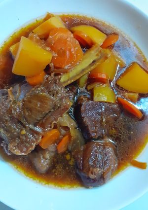 Foto resep 53. Semur Iga + Daging (gurih, manis, seger)