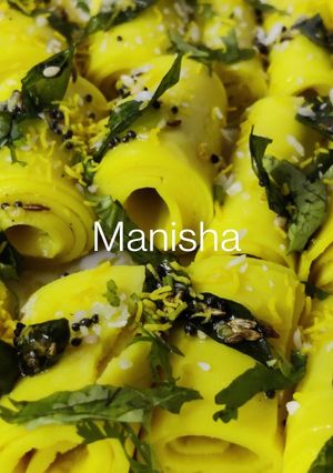 A picture of Khandvi (Suralichi Vadi).
