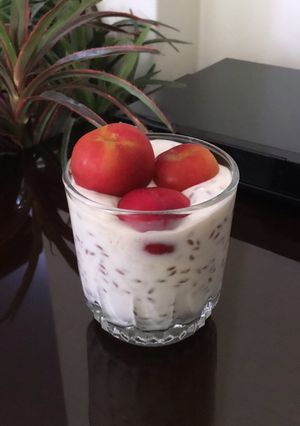 Una foto de Pudín fit de linaza y ciruelas