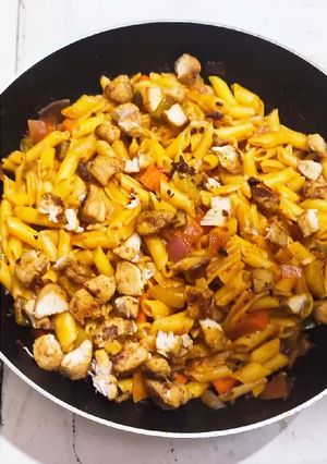 A picture of Smokey Shashlik Macaroni.