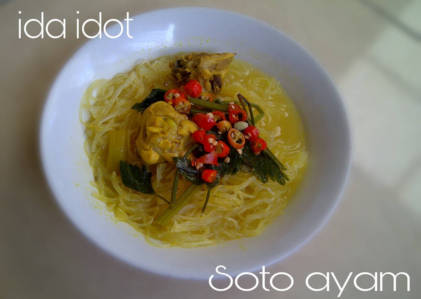 Soto ayam ida idot