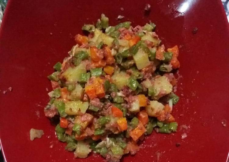 Langkah mengolah Tumis Sayur Kornet, Bikin Ngiler